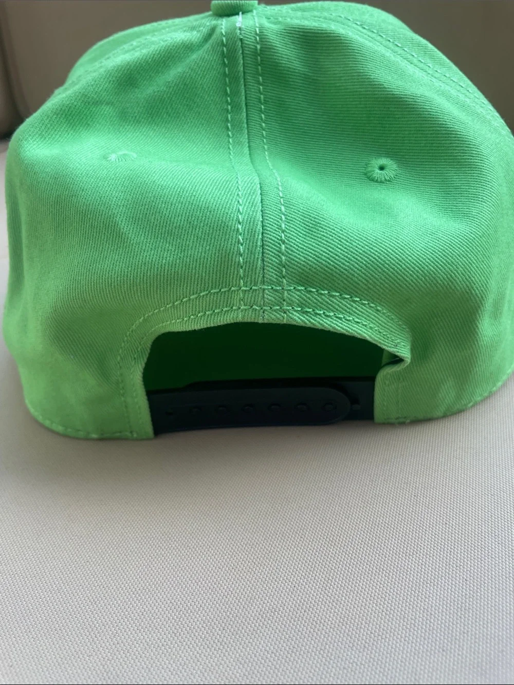 Bioworld Kids Green Creeper Snapback Hat with Black Embroidered Face